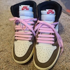 Nike Cactus Jack shoes with pink laces